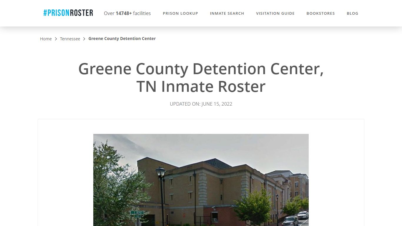 Greene County Detention Center, TN Inmate Roster - Prisonroster